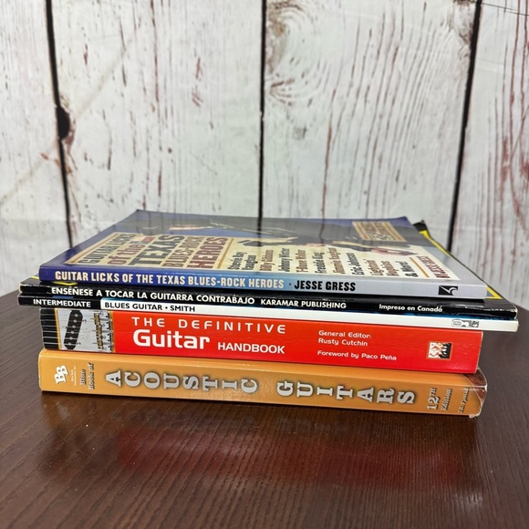 Guitar Instructional Book Set 5 guitar books - Picture 1 of 10